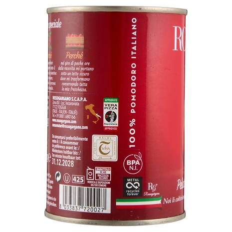 Rosso Gargano Pelati di Puglia 400 g