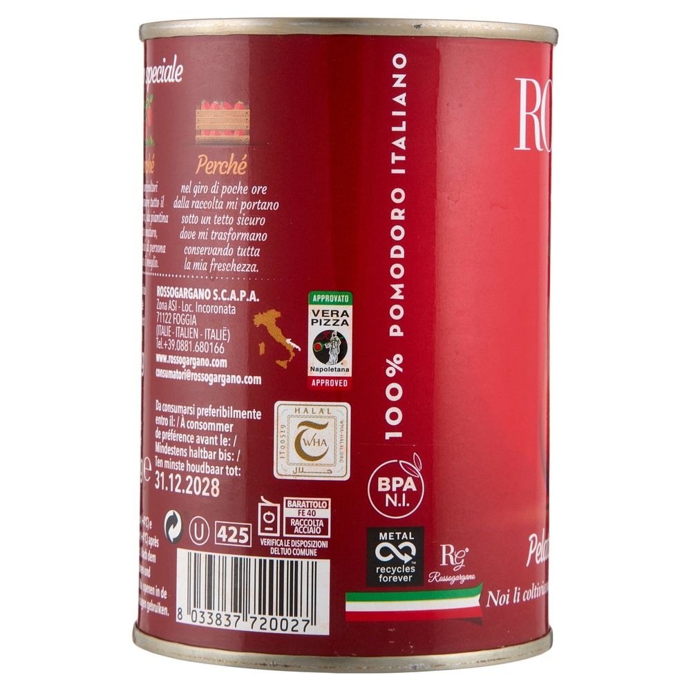 Rosso Gargano Pelati di Puglia 400 g
