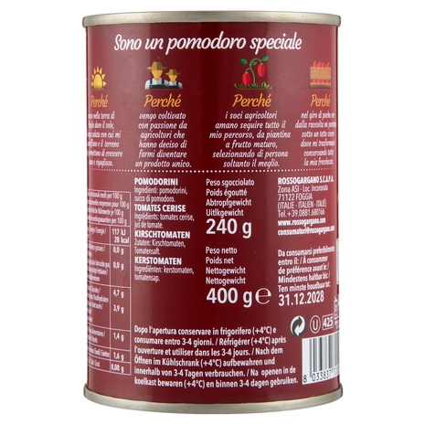 Rosso Gargano Pomodorini di Puglia 400 g