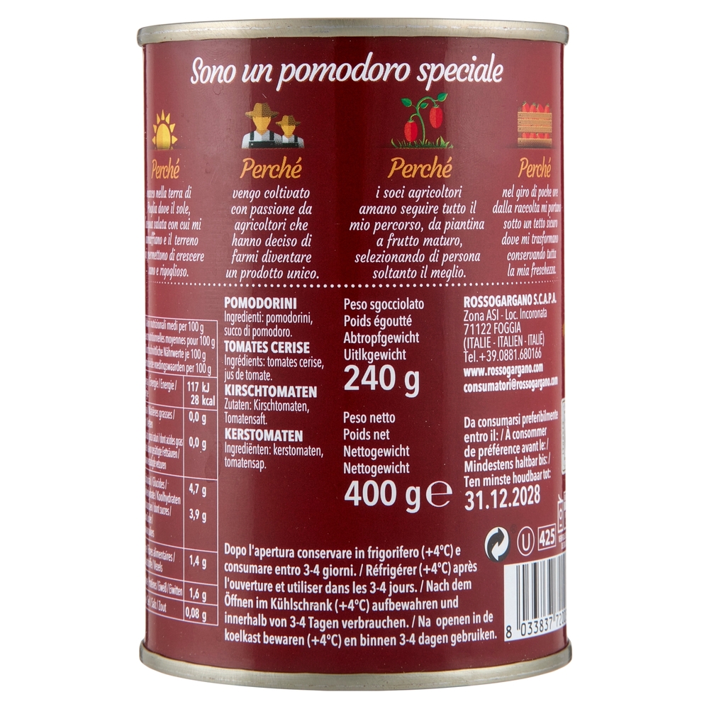 Rosso Gargano Pomodorini di Puglia 400 g