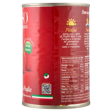 Rosso Gargano Datterini Pelati di Puglia 400 g