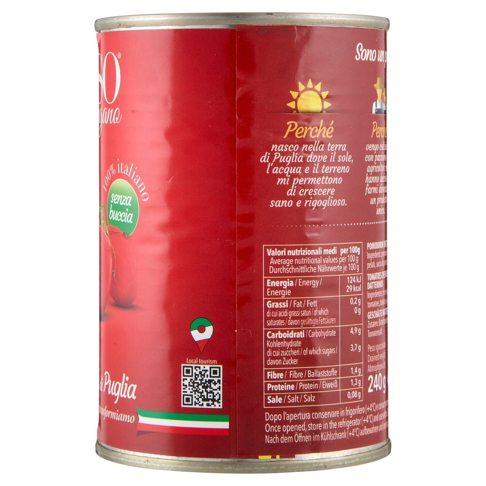 Rosso Gargano Datterini Pelati di Puglia 400 g