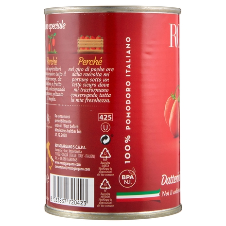 Rosso Gargano Datterini Pelati di Puglia 400 g