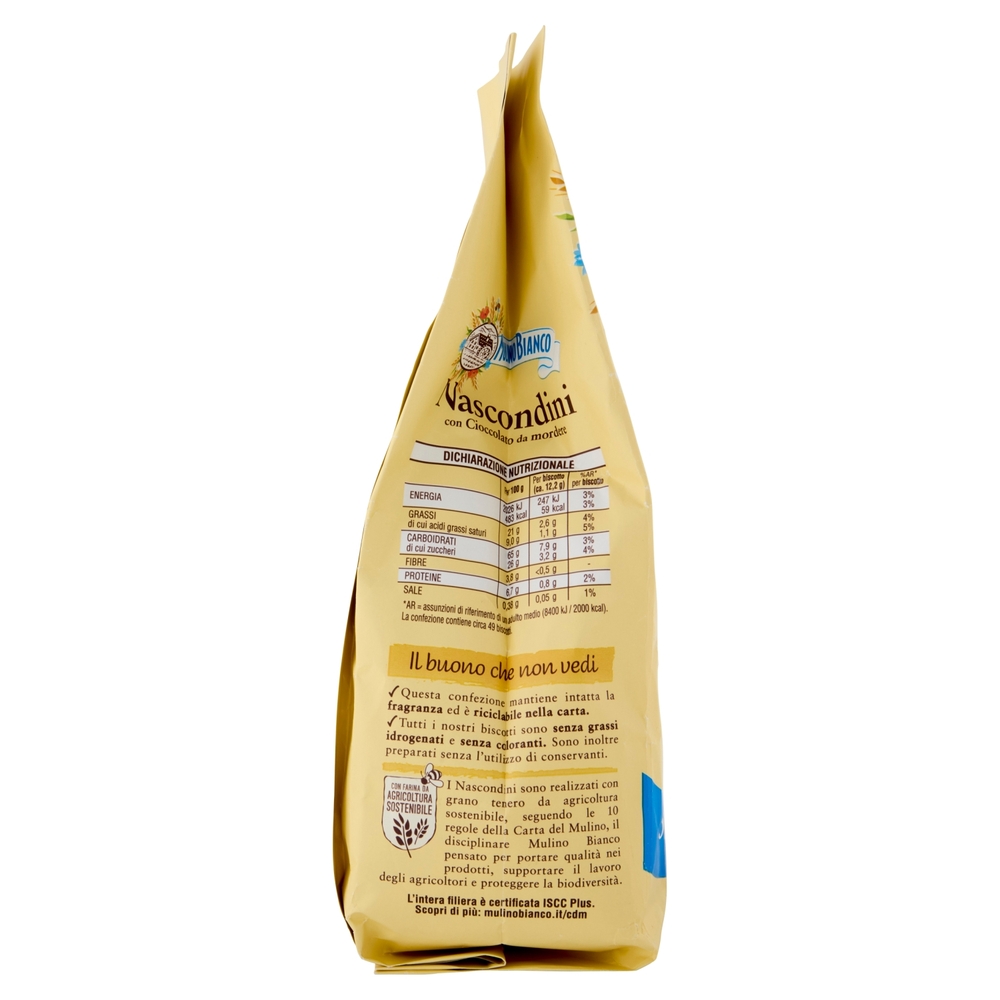 Mulino Bianco Nascondini Biscotti con Cioccolato da Mordere 600g
