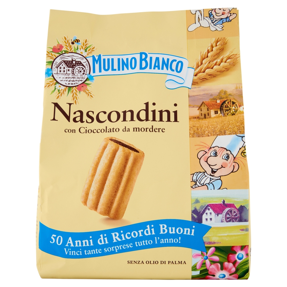 Mulino Bianco Nascondini Biscotti con Cioccolato da Mordere 600g