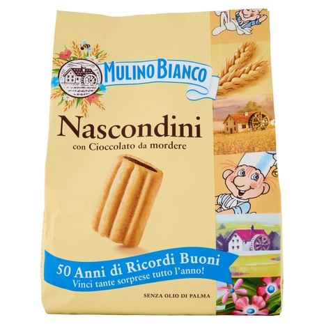 Mulino Bianco Nascondini Biscotti con Cioccolato da Mordere 600g
