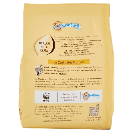 Mulino Bianco Girotondi Biscotti con Granelli di Zucchero di Canna 800g