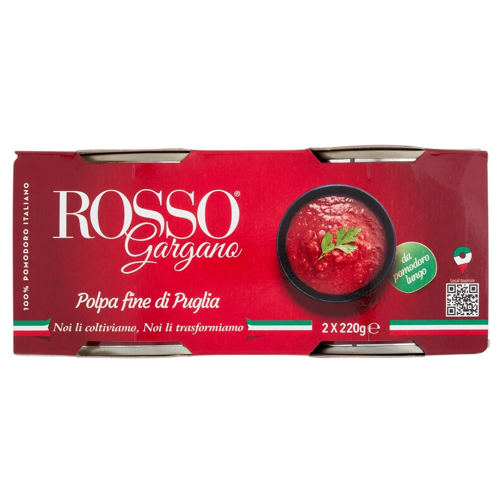 Rosso Gargano Polpa fine di Puglia 2 x 220 g