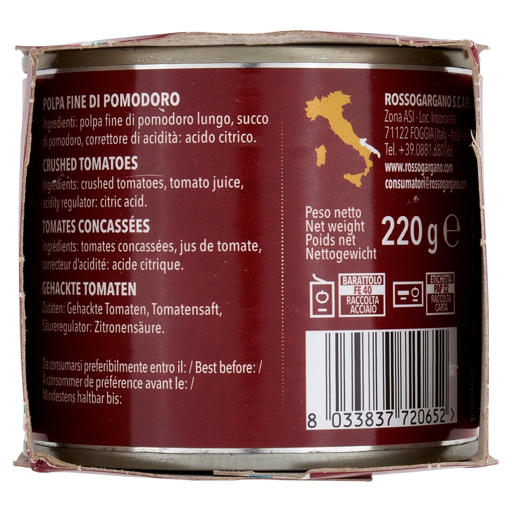 Rosso Gargano Polpa fine di Puglia 2 x 220 g