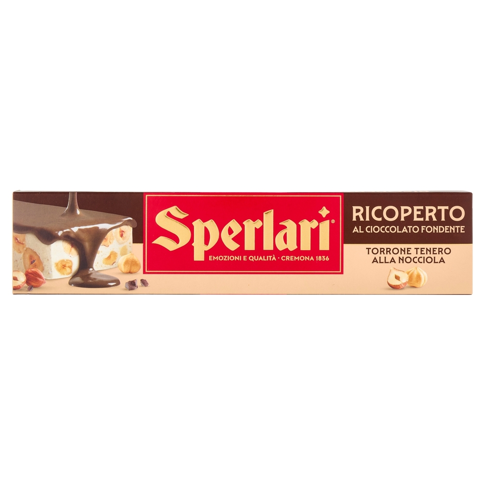 Sperlari Tenero alla Nocciola Ricoperto di Cioccolato Fondente 200 g
