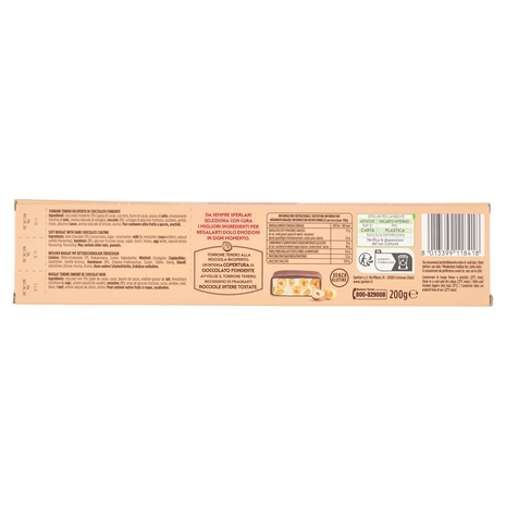 Sperlari Tenero alla Nocciola Ricoperto di Cioccolato Fondente 200 g