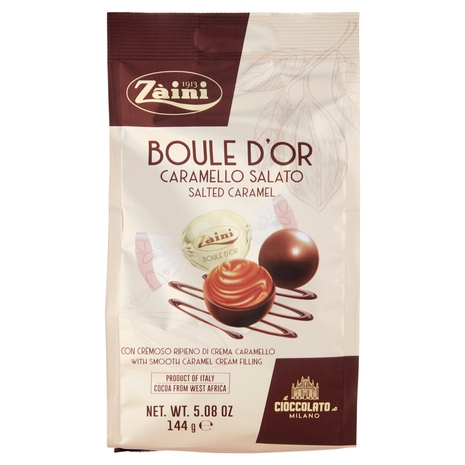 Zàini Boule d'Or Caramello Salato con Cremoso Ripieno di Crema Caramello 144 g
