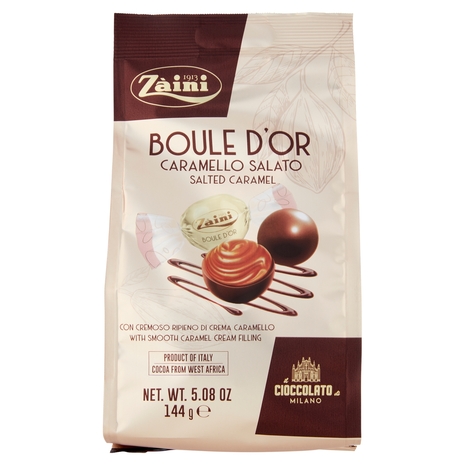 Zàini Boule d'Or Caramello Salato con Cremoso Ripieno di Crema Caramello 144 g