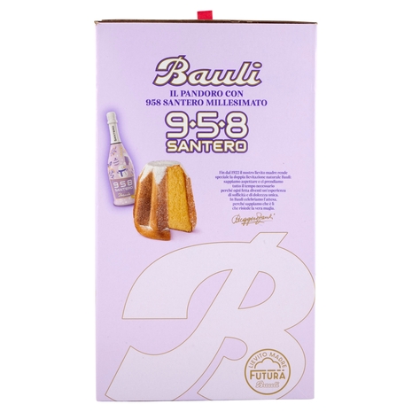 Bauli 958 Santero Tanti Auguri! Pandoro Bauli 700 g + 958 Santero Millesimato 75 cl