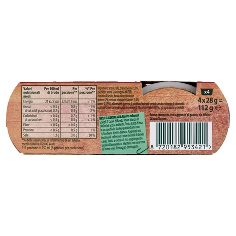 Knorr Cuore di Brodo Manzo 4 x 28 g