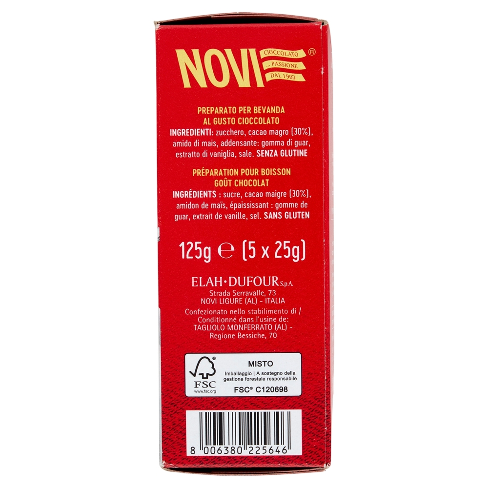 Novi Preparato per Cioccolata Classica 5 x 25 g