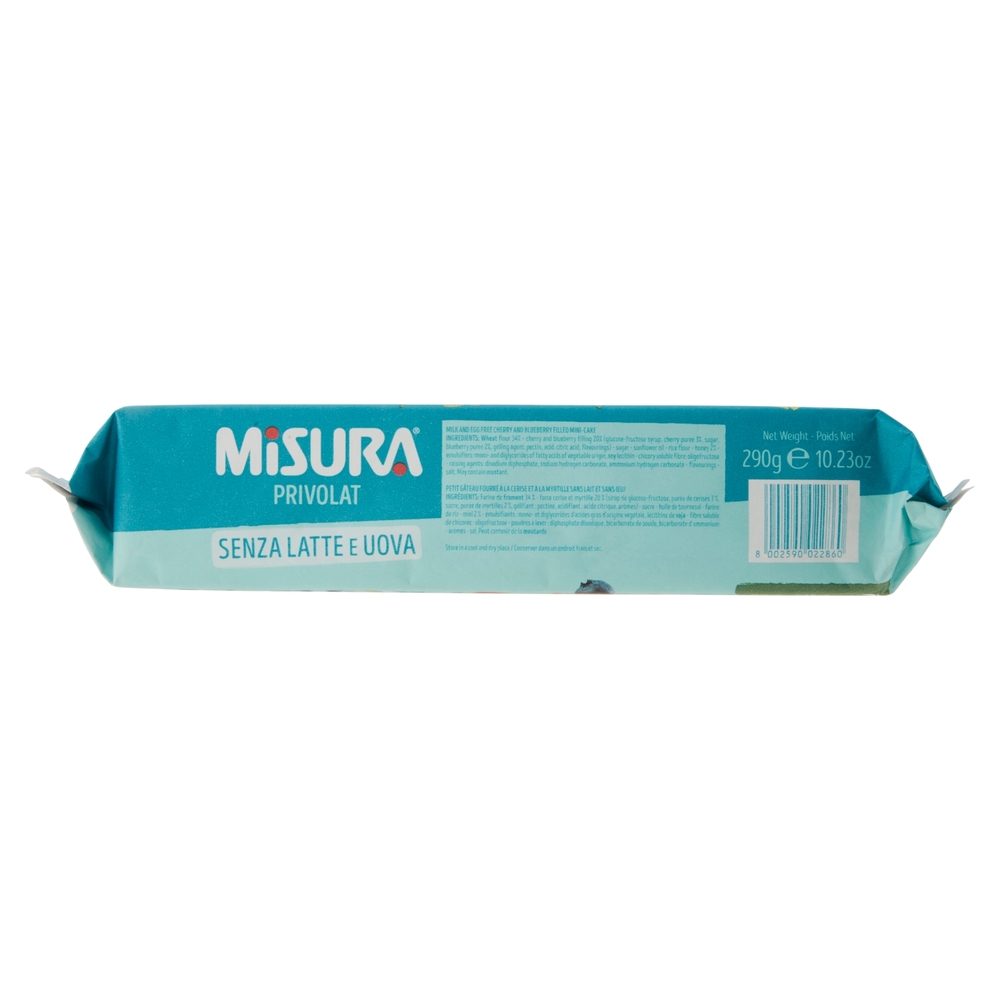 Misura Privolat 6 Tortine alla Ciliegia e Mirtillo 290 g
