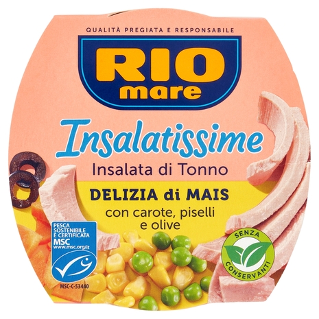 Insalatissime Insalta di Tonno, Mais,Piselli, 160 g