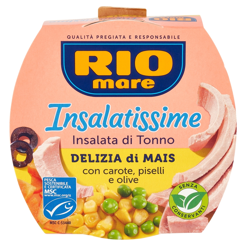 Insalatissime Insalta di Tonno, Mais,Piselli, 160 g