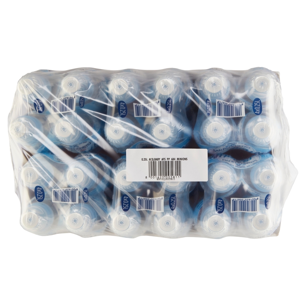 San Benedetto Baby Bottle Naturale P&P vassoio 6 x 4 x 0,25 L