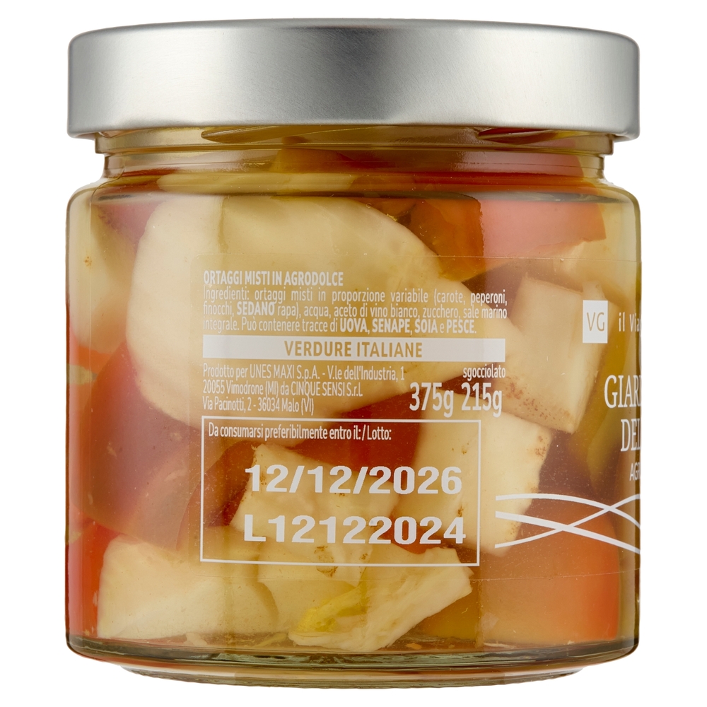 Giardiniera Delicata Agrodolce Il Viaggiator Goloso