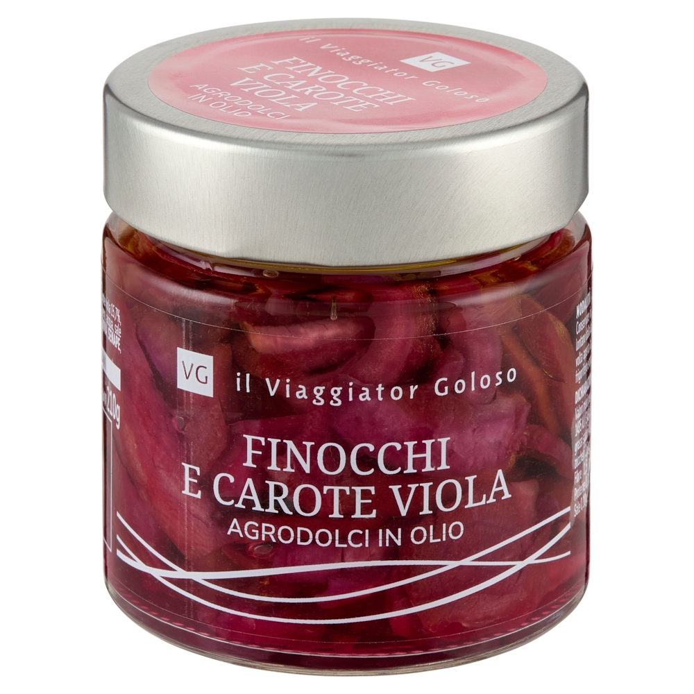 Finocchi e Carote Viola Agrodolce in Olio Il Viaggiator Goloso