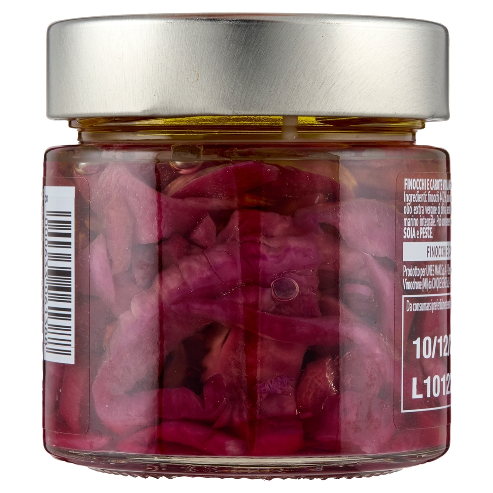 Finocchi e Carote Viola Agrodolce in Olio Il Viaggiator Goloso