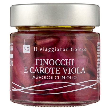 Finocchi e Carote Viola Agrodolce in Olio Il Viaggiator Goloso