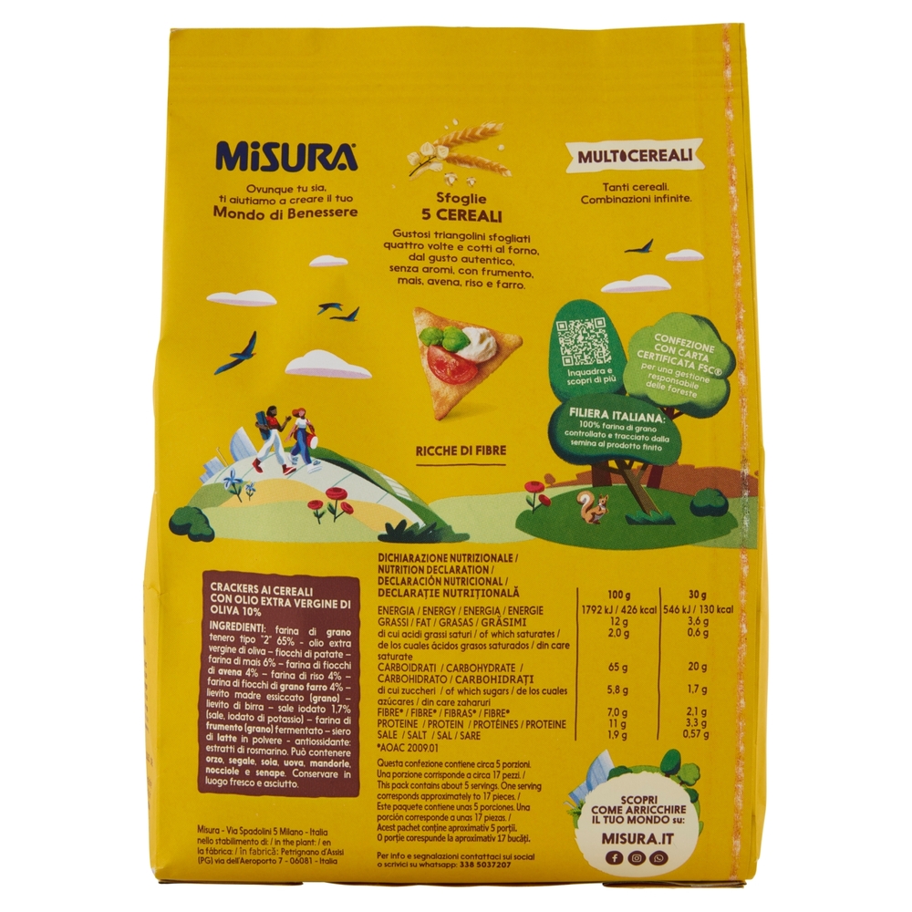Misura Multicereali Sfoglie ai 5 Cereali 170 g