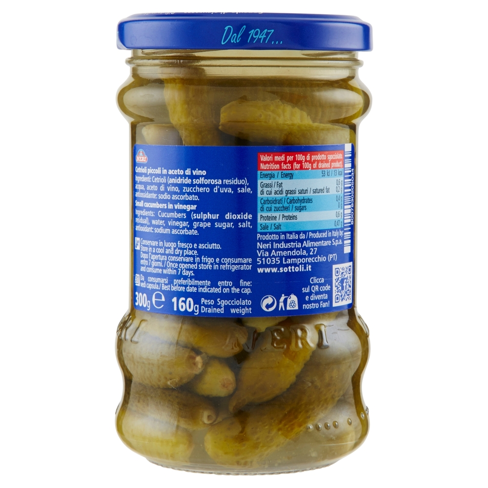 Neri Cetriolini piccoli 300 g