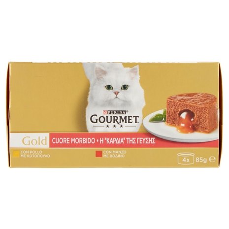PURINA GOURMET Gold Cuore Morbido Manzo / Pollo 4x85g