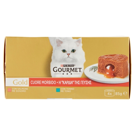 PURINA GOURMET Gold Cuore Morbido Tonno / Salmone 4x85g