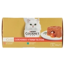 PURINA GOURMET Gold Cuore Morbido Tonno / Salmone 4x85g
