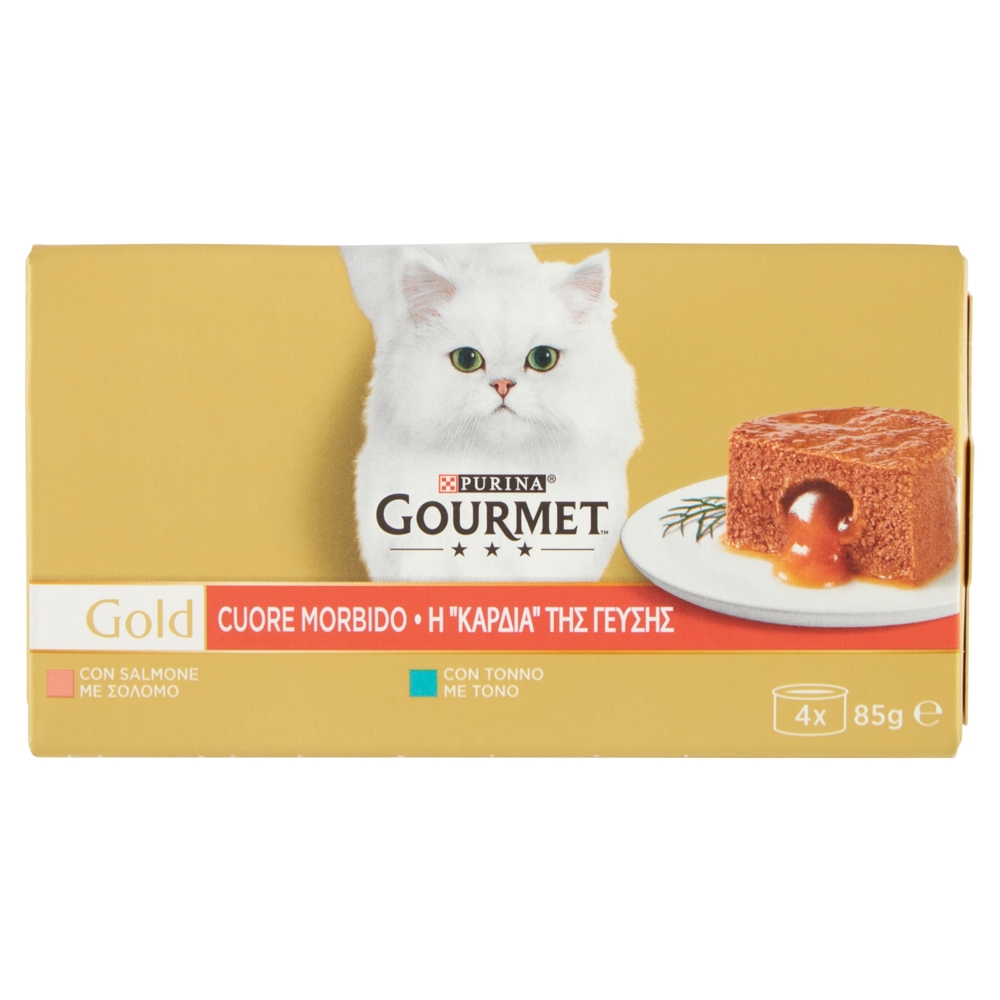 PURINA GOURMET Gold Cuore Morbido Tonno / Salmone 4x85g