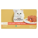 PURINA GOURMET Gold Cuore Morbido Tonno / Salmone 4x85g