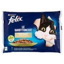 FELIX Le Ghiottonerie Selezioni con Verdure in Gelatina (Salmone/Zucchine & Trota/Fagiolini) 4 x 85g