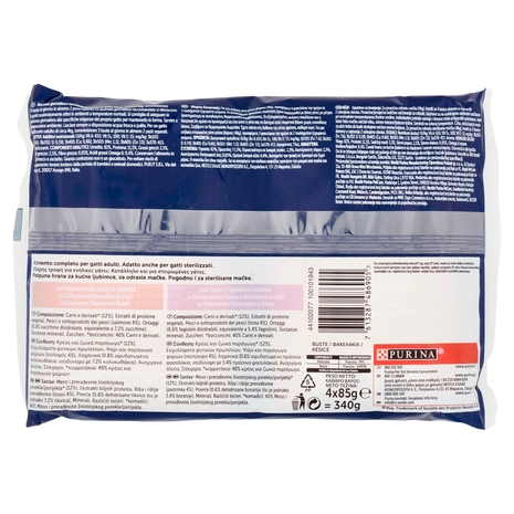 FELIX Le Ghiottonerie Selezioni con Verdure in Gelatina (Salmone/Zucchine & Trota/Fagiolini) 4 x 85g