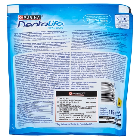 PURINA DENTALIFE Cane Snack per l'igiene orale Taglia Small busta 7 stick 115g