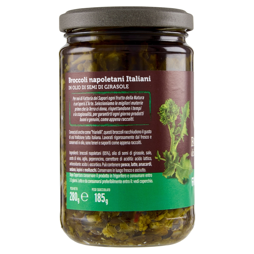 Fattoria dei Sapori Friarielli Italiani Specialità in Olio 280 g