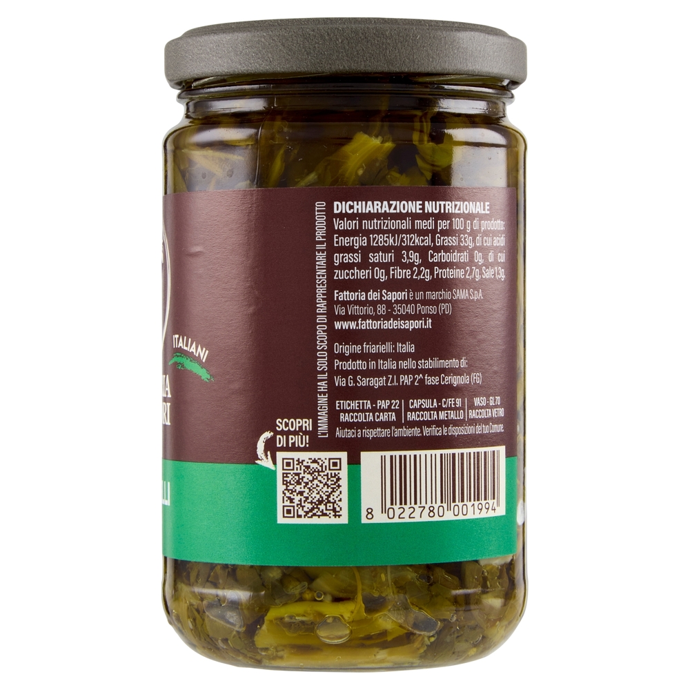 Fattoria dei Sapori Friarielli Italiani Specialità in Olio 280 g