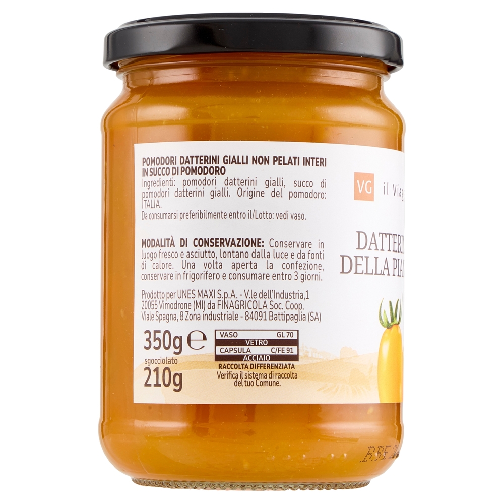 Datterino Giallo della Piana del Sele il Viaggiator Goloso