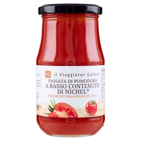 Passata di Pomodoro della Piana del Sele a Basso Contenuto di Nichel Il Viaggiator Goloso