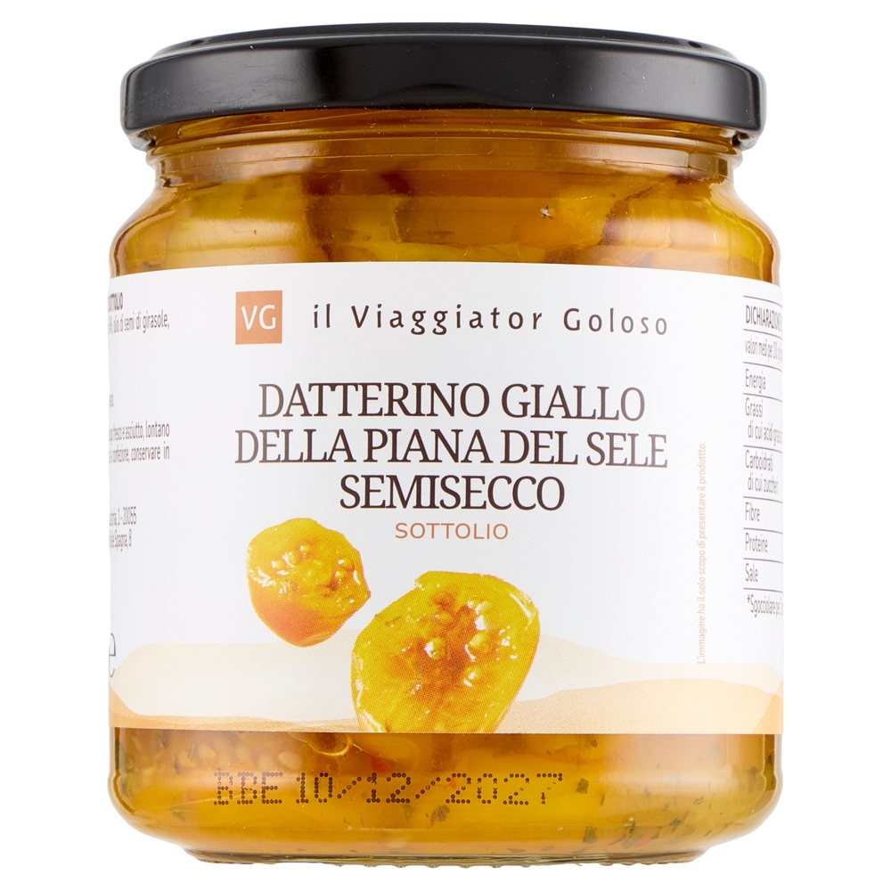 Datterino Giallo della Piana del Sele Semisecco Sottolio il Viaggiator Goloso