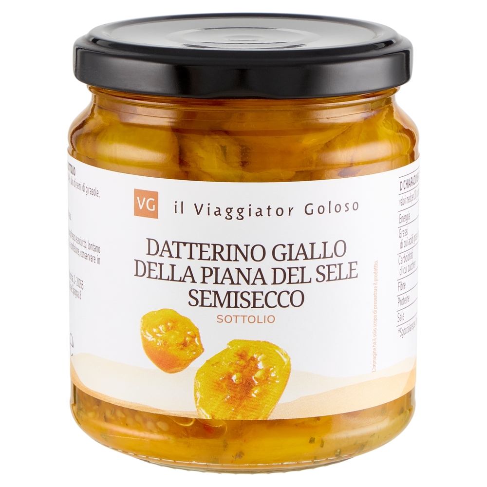 Datterino Giallo della Piana del Sele Semisecco Sottolio il Viaggiator Goloso