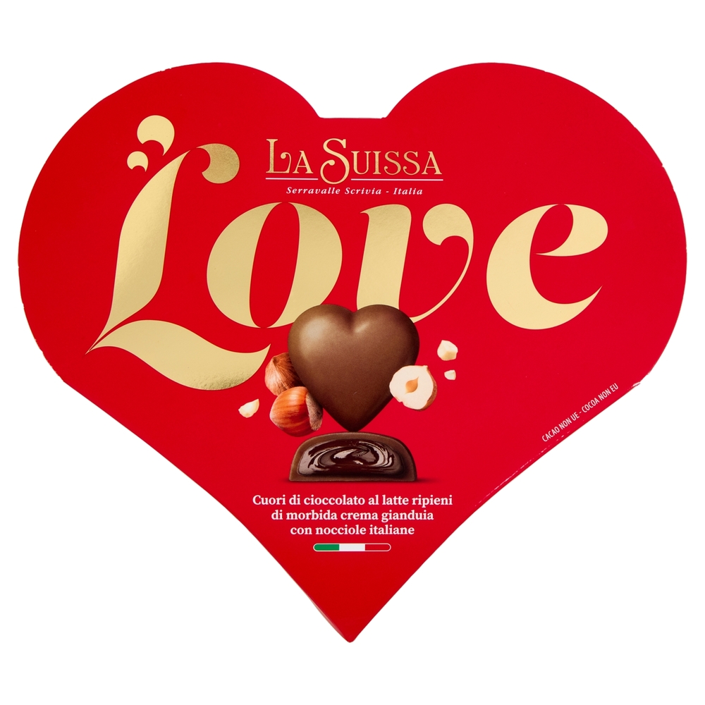 La Suissa Love Cuori di cioccolato al latte 100 g
