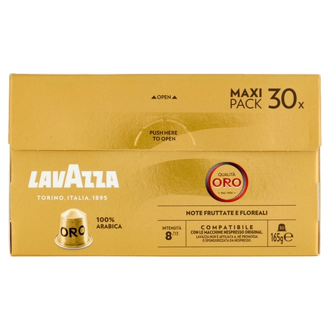 Lavazza Qualità Oro Compatibile con Nespresso Original 30 Capsule 165 g