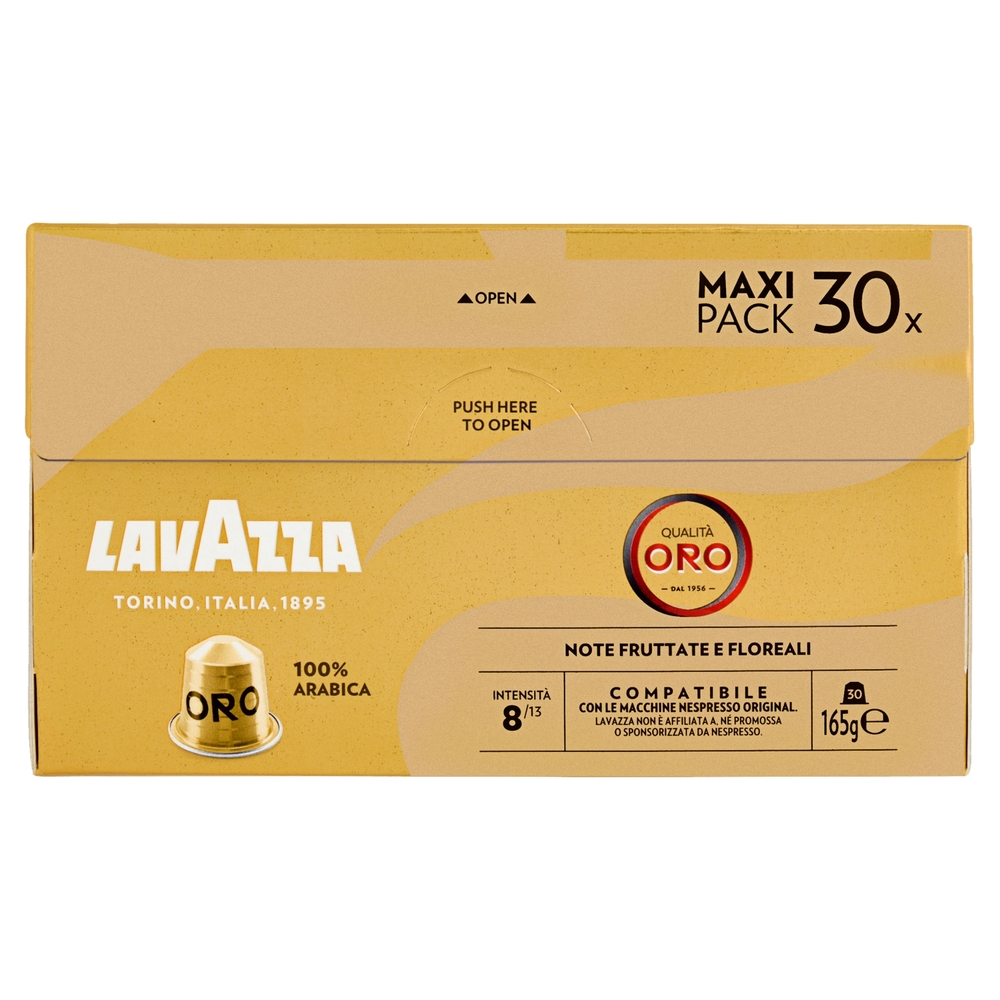 Lavazza Qualità Oro Compatibile con Nespresso Original 30 Capsule 165 g