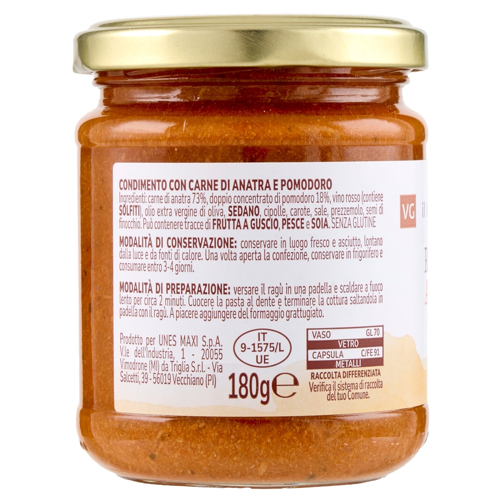 Ragù di Anatra Il Viaggiator Goloso