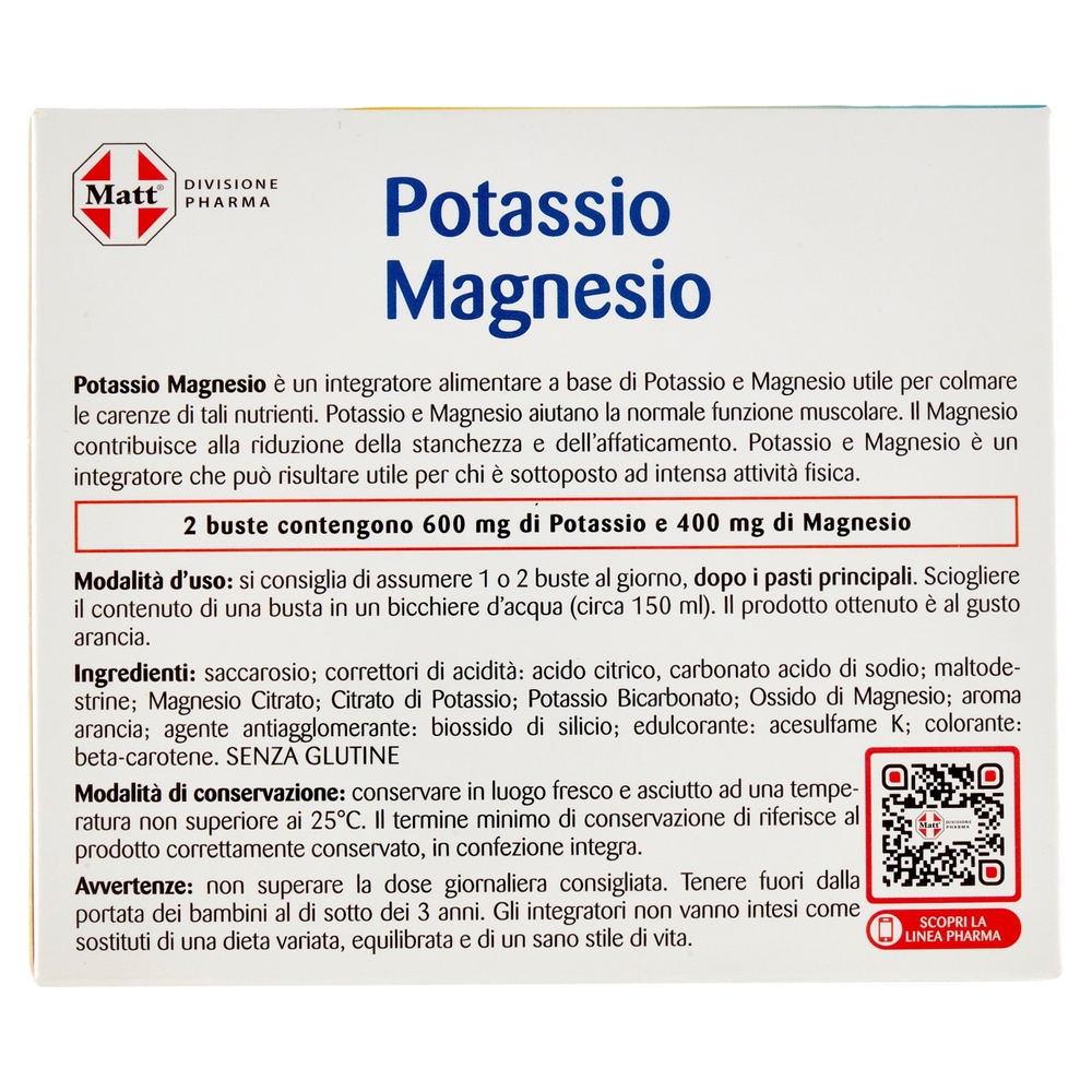 Potassio e Magnesio, 200 g, 20 buste