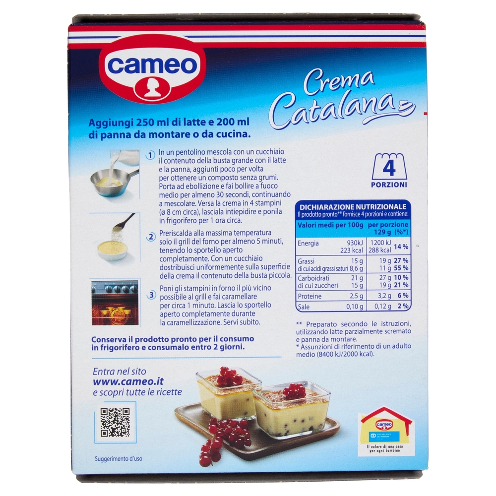 cameo Preparato per Crema Catalana 2 buste 90 g
